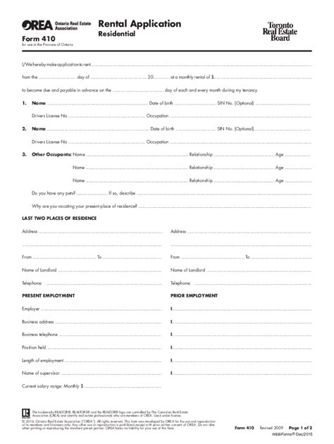 Please use this Blank Rental Application Form template to Ontario Toronto Rental Application Form; California Rental, Form 1. . Orea rental application 2022 pdf
